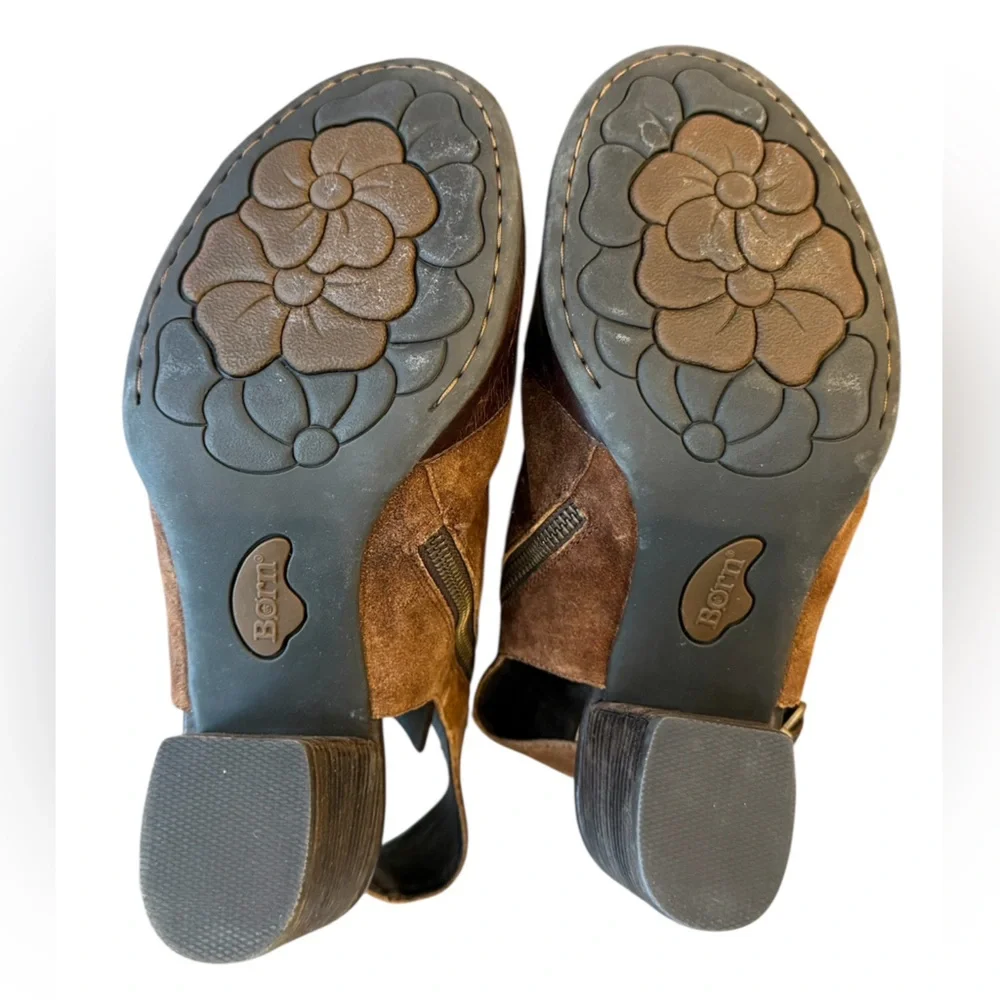 Born Blaine Peep Toe Booties Women’s Size 10 M - Picture 8 of 9